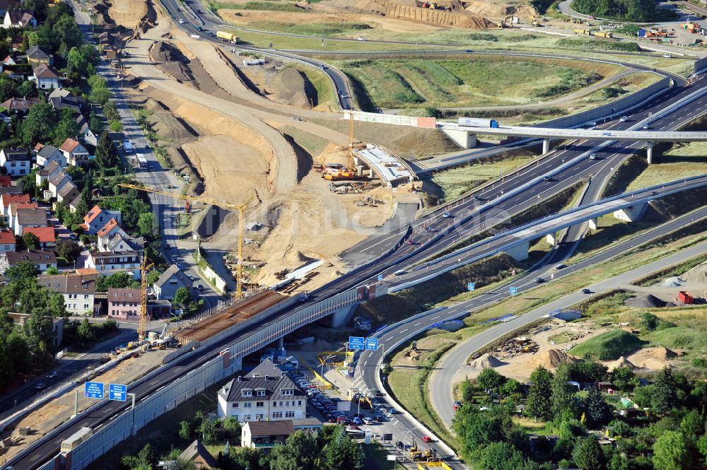 Luftaufnahme Braunschweig - Um- und Ausbau des Autobahndreieck Braunschweig-Südwest