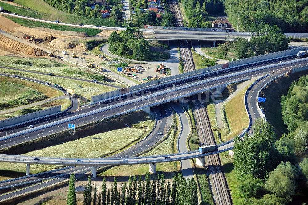 Luftbild Braunschweig - Um- und Ausbau des Autobahndreieck Braunschweig-Südwest