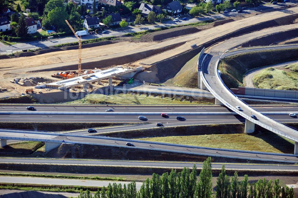 Luftaufnahme Braunschweig - Um- und Ausbau des Autobahndreieck Braunschweig-Südwest