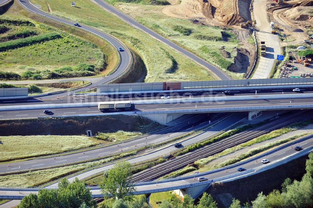 Luftbild Braunschweig - Um- und Ausbau des Autobahndreieck Braunschweig-Südwest