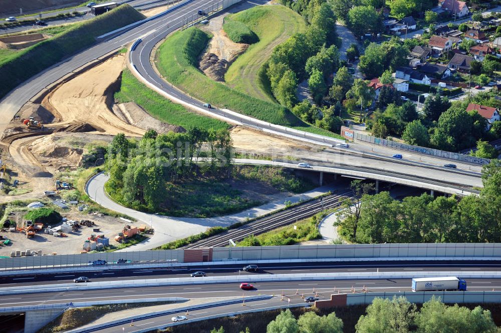 Luftbild Braunschweig - Um- und Ausbau des Autobahndreieck Braunschweig-Südwest