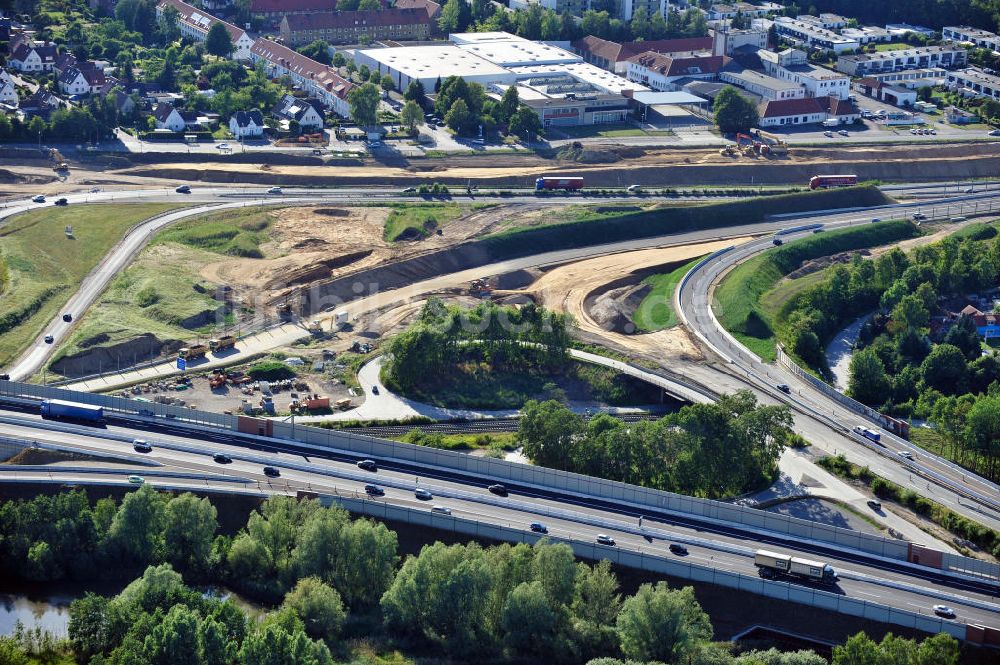 Luftaufnahme Braunschweig - Um- und Ausbau des Autobahndreieck Braunschweig-Südwest