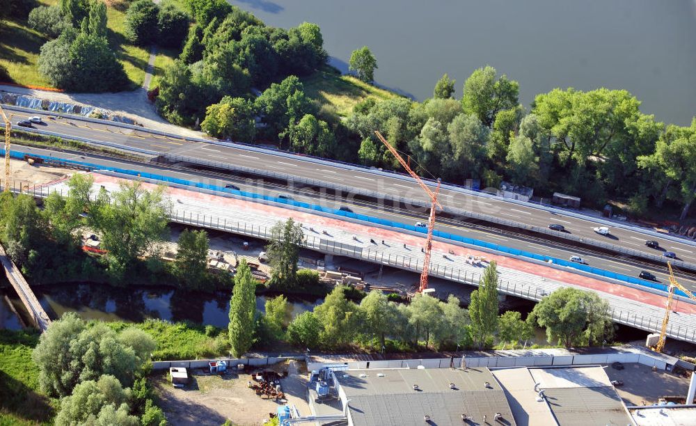 Braunschweig aus der Vogelperspektive: Um- und Ausbau des Autobahndreieck Braunschweig-Südwest