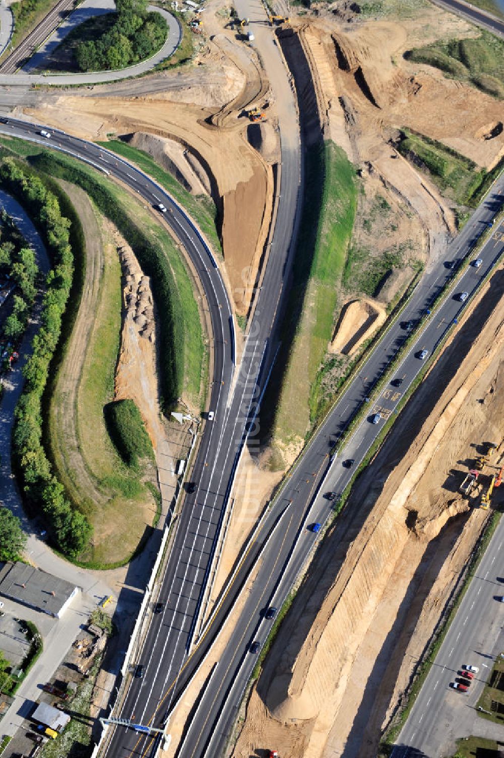 Luftbild Braunschweig - Um- und Ausbau des Autobahndreieck Braunschweig-Südwest