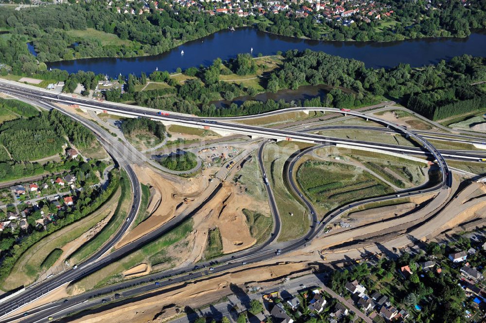 Luftbild Braunschweig - Um- und Ausbau des Autobahndreieck Braunschweig-Südwest