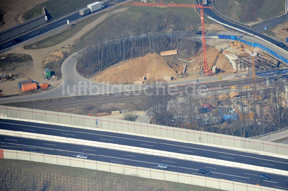 Braunschweig aus der Vogelperspektive: Um- und Ausbau des Autobahndreieck Braunschweig-Südwest