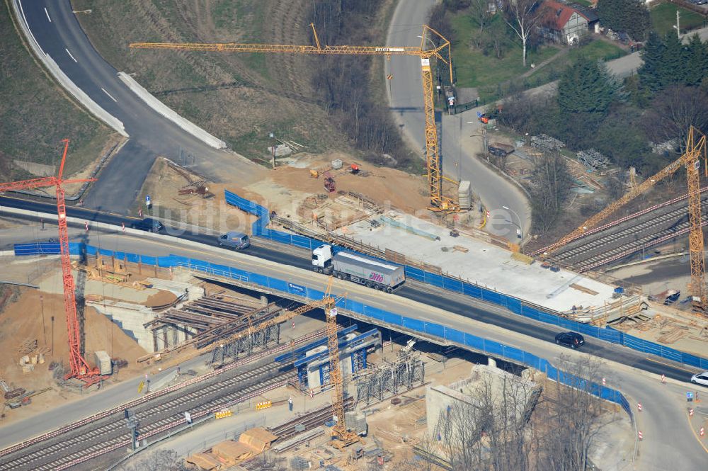 Luftbild Braunschweig - Um- und Ausbau des Autobahndreieck Braunschweig-Südwest