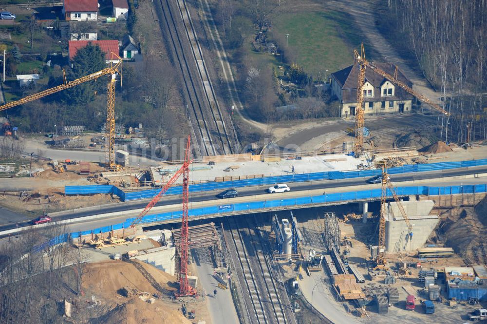 Luftbild Braunschweig - Um- und Ausbau des Autobahndreieck Braunschweig-Südwest