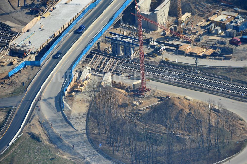 Luftbild Braunschweig - Um- und Ausbau des Autobahndreieck Braunschweig-Südwest