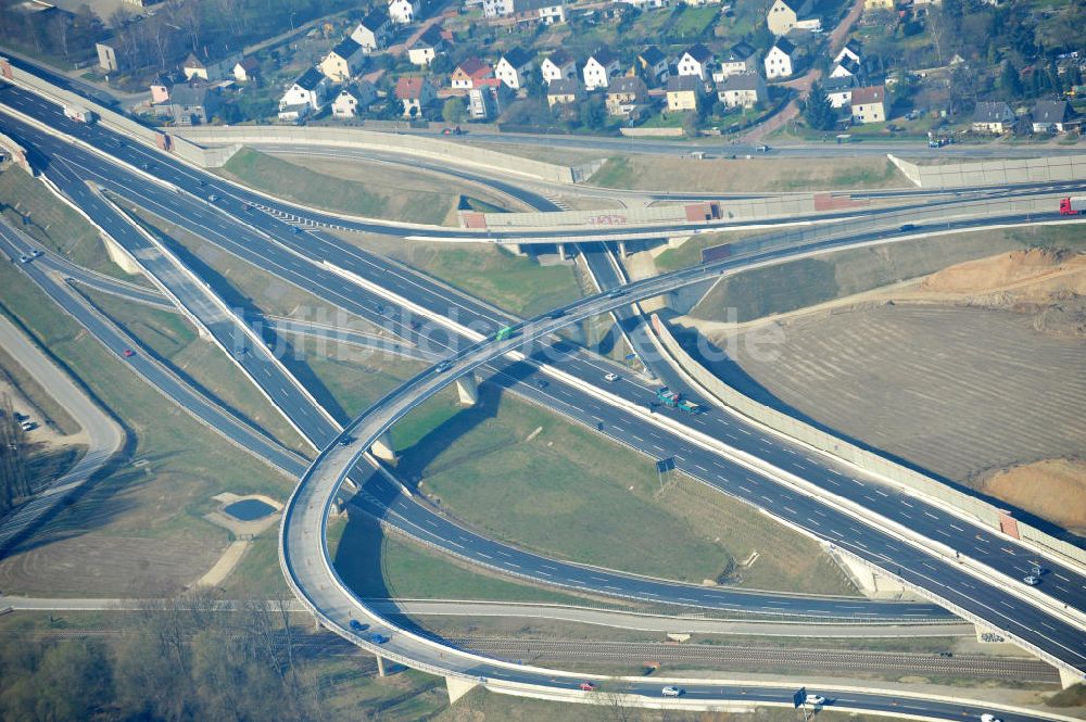 Luftbild Braunschweig - Um- und Ausbau des Autobahndreieck Braunschweig-Südwest