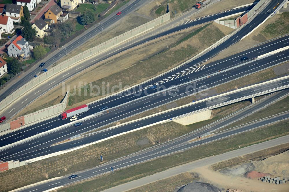 Luftbild Braunschweig - Um- und Ausbau des Autobahndreieck Braunschweig-Südwest