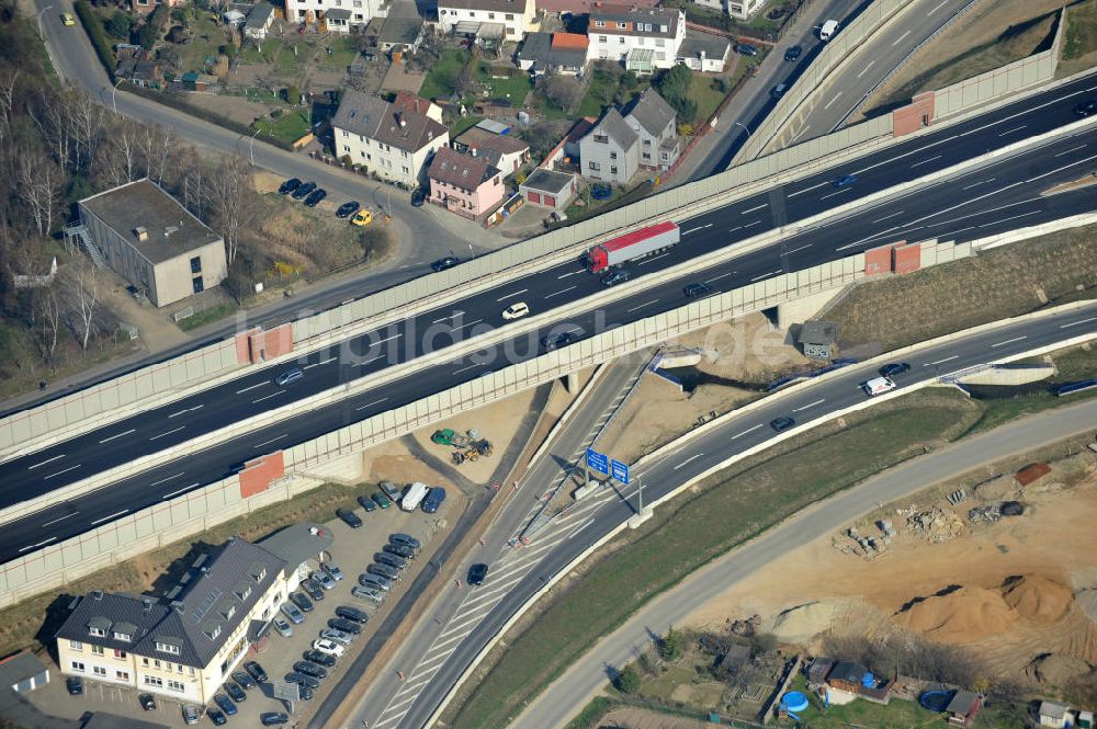 Luftaufnahme Braunschweig - Um- und Ausbau des Autobahndreieck Braunschweig-Südwest