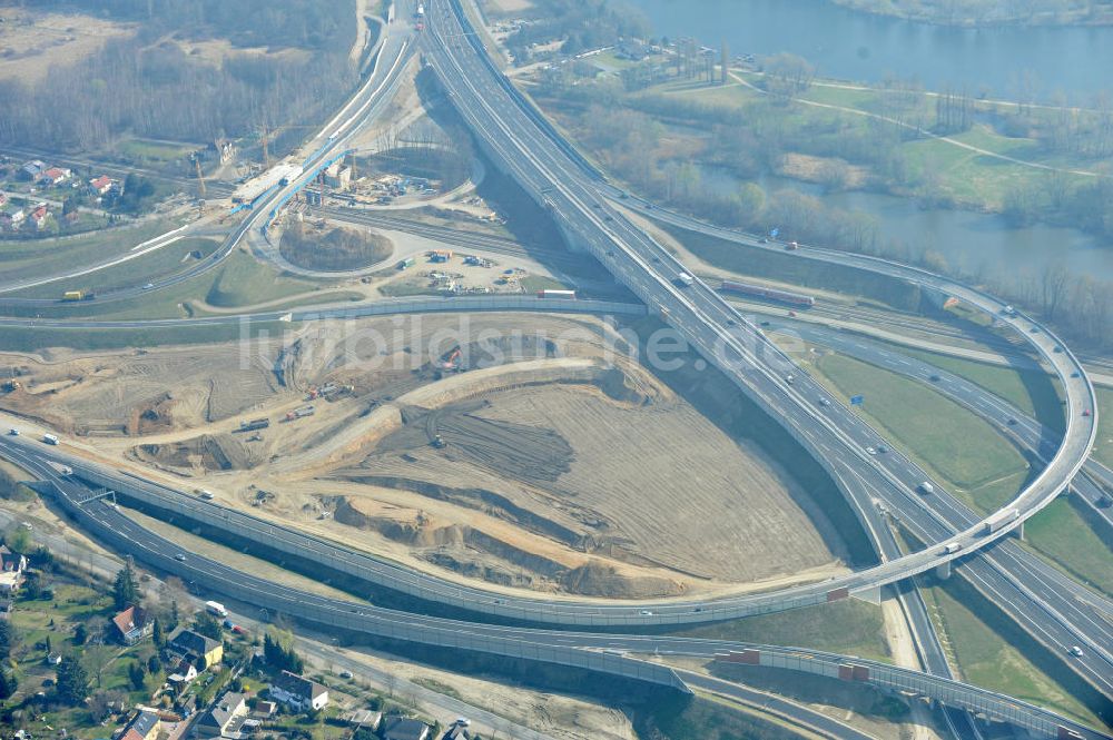 Luftbild Braunschweig - Um- und Ausbau des Autobahndreieck Braunschweig-Südwest