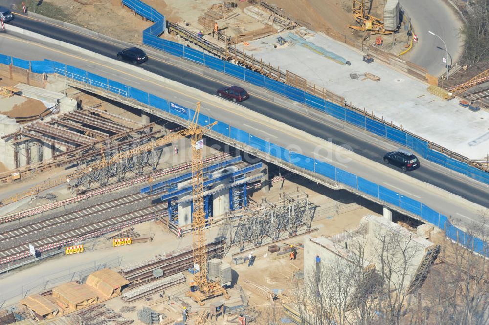 Luftbild Braunschweig - Um- und Ausbau des Autobahndreieck Braunschweig-Südwest