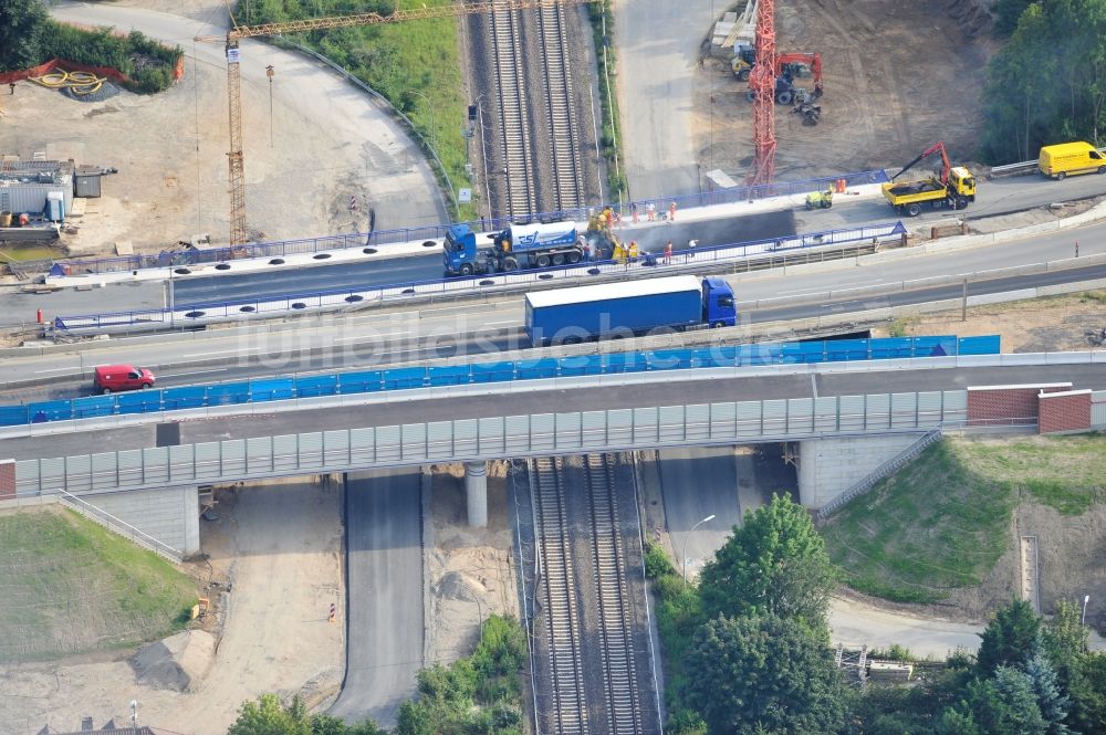 Braunschweig aus der Vogelperspektive: Um- und Ausbau des Autobahndreieck Braunschweig-Südwest