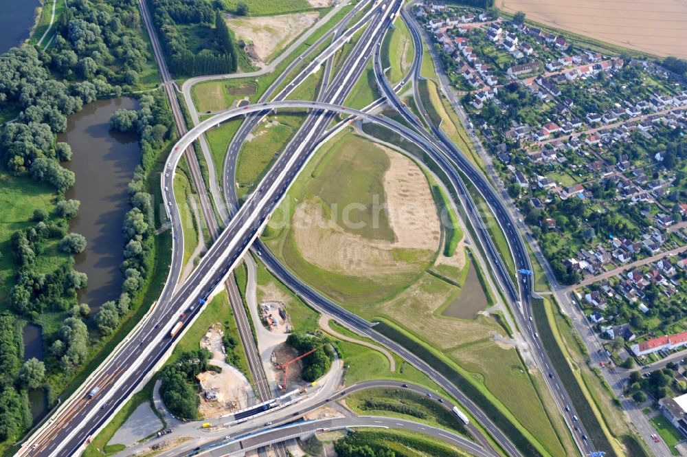 Luftbild Braunschweig - Um- und Ausbau des Autobahndreieck Braunschweig-Südwest