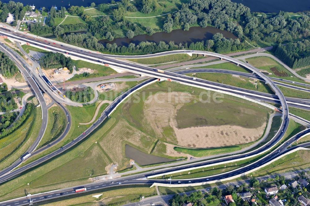 Luftaufnahme Braunschweig - Um- und Ausbau des Autobahndreieck Braunschweig-Südwest