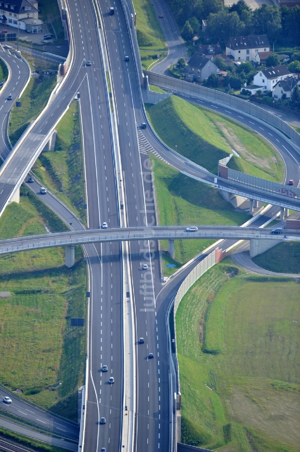 Luftaufnahme Braunschweig - Um- und Ausbau des Autobahndreieck Braunschweig-Südwest