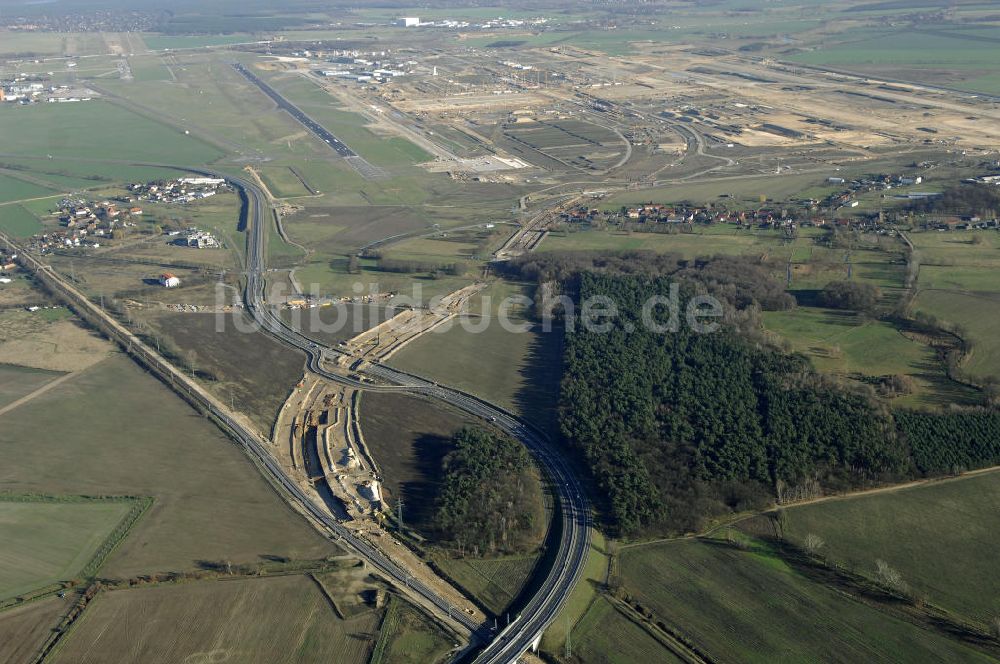 Luftbild SELCHOW - Um- und Erweiterungsbau der Gleisanlagen der Deutschen Bahn an der Selchower Kurve