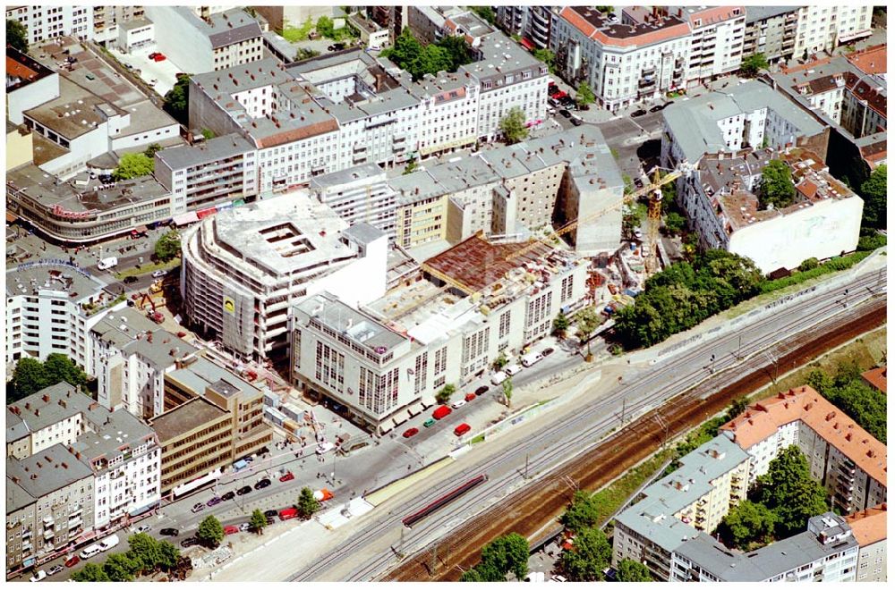 Berlin von oben - Um- und Erweiterungsbau am C&A-Kaufhaus