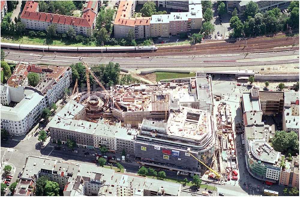 Luftbild Berlin - Um- und Erweiterungsbau am C&A-Kaufhaus