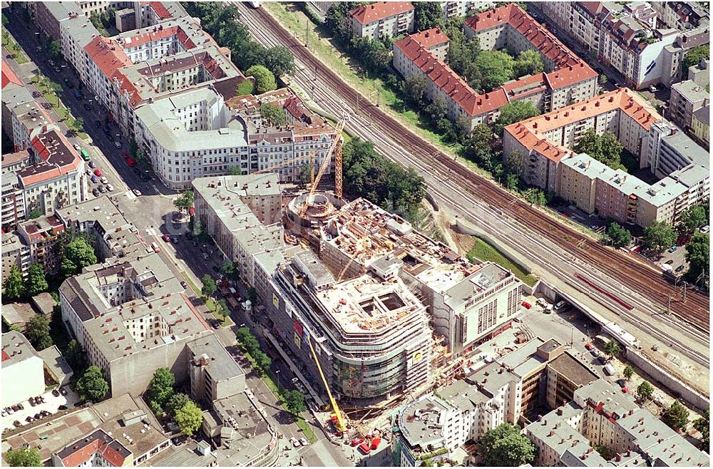 Luftaufnahme Berlin - Um- und Erweiterungsbau am C&A-Kaufhaus