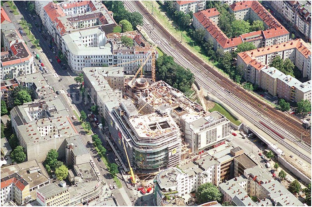 Berlin von oben - Um- und Erweiterungsbau am C&A-Kaufhaus