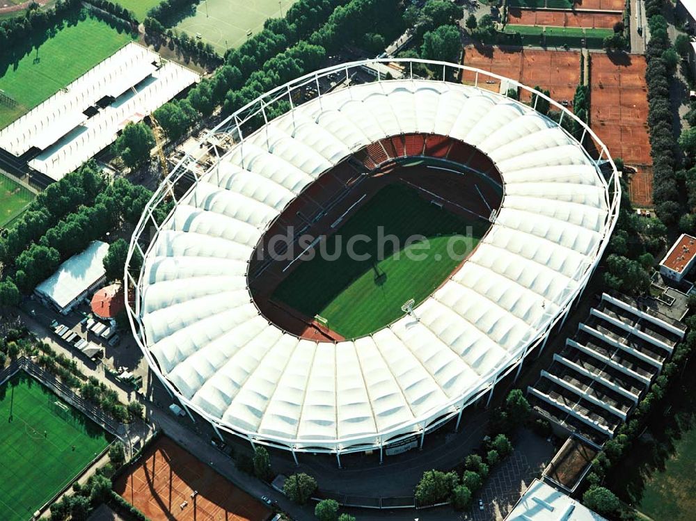 Luftbild Stuttgart - Um- und Erweiterungsbauarbeiten am Stuttgarter Neckar Stadion durch die Edmund Züblin AG - NL Bauunternehmung in Stuttgart