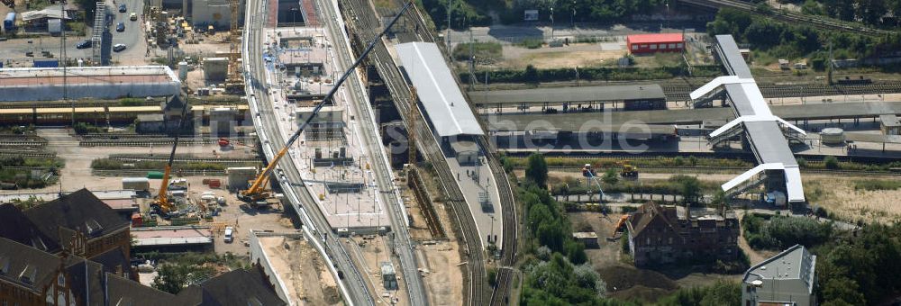 Berlin aus der Vogelperspektive: Um- und Neu- und Ausbau des Berliner S-Bahnhofs Ostkreuz