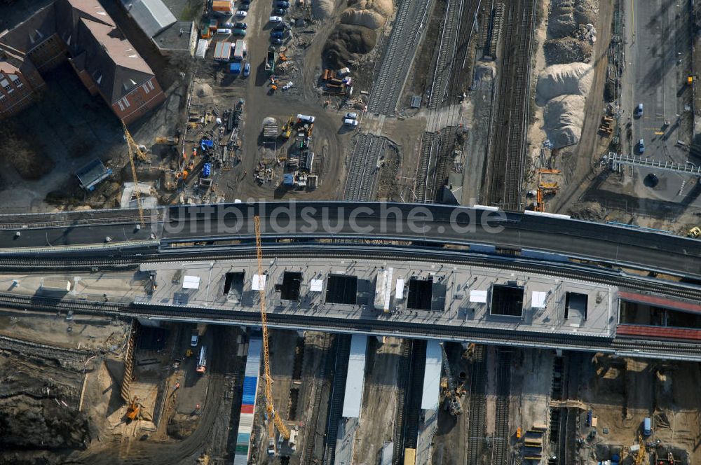 Berlin von oben - Um- und Neu- und Ausbau des Berliner S-Bahnhofs Ostkreuz-Upgrading and construction of the Berlin S-Bahn station Ostkreuz