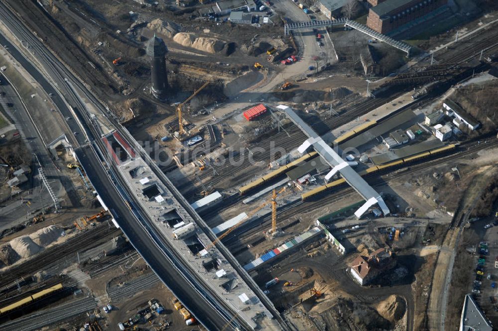 Berlin aus der Vogelperspektive: Um- und Neu- und Ausbau des Berliner S-Bahnhofs Ostkreuz-Upgrading and construction of the Berlin S-Bahn station Ostkreuz