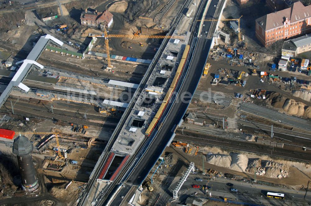 Berlin von oben - Um- und Neu- und Ausbau des Berliner S-Bahnhofs Ostkreuz-Upgrading and construction of the Berlin S-Bahn station Ostkreuz