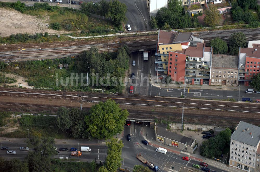 Luftbild Berlin - Um- und Neubau am S-Bahnhof Ostkreuz in Berlin