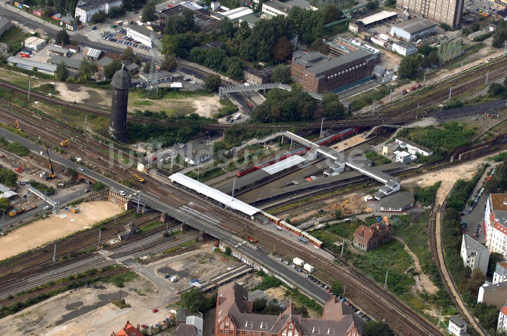 Berlin von oben - Um- und Neubau am S-Bahnhof Ostkreuz in Berlin