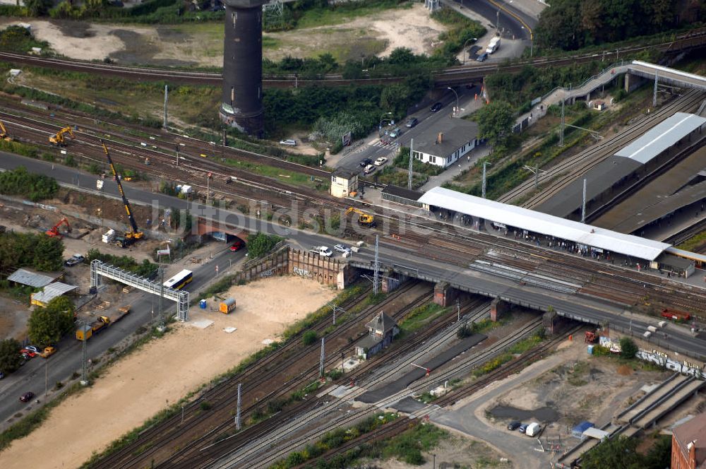 Berlin aus der Vogelperspektive: Um- und Neubau am S-Bahnhof Ostkreuz in Berlin