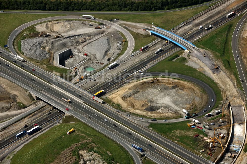 Luftaufnahme Kamen - Umb- und Ausbau des Kamener Kreuzes in Nordrhein-Westfalen