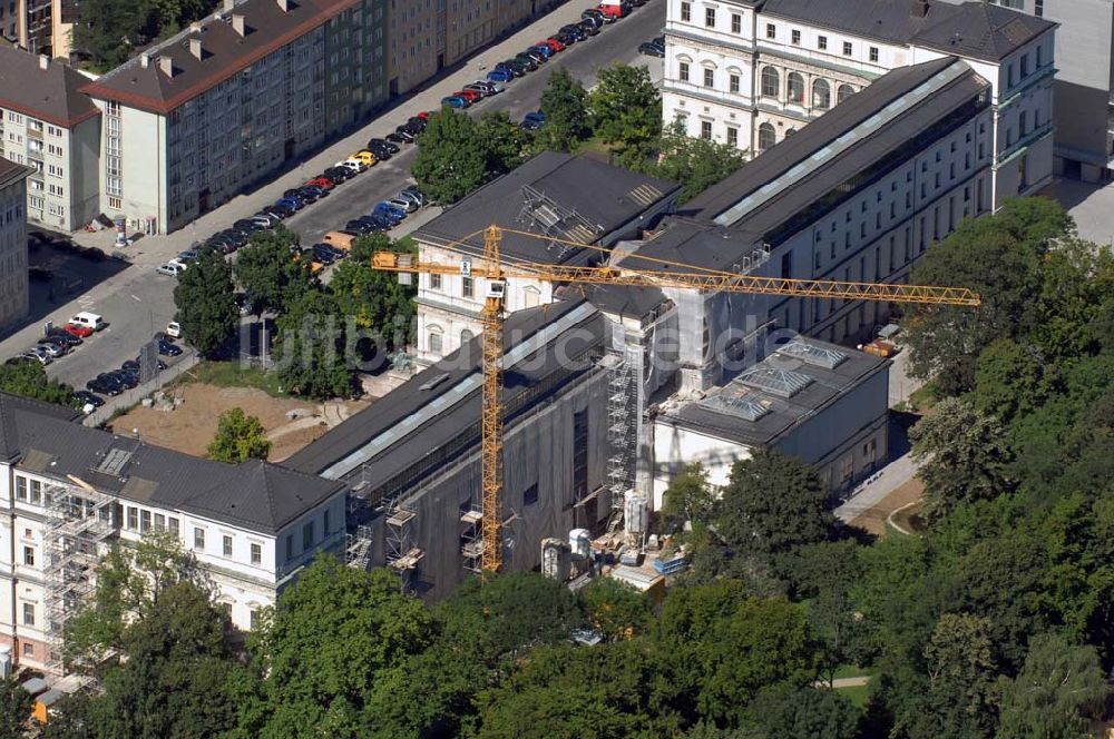 Luftbild München - Umbau der Akademie der Bildenden Künste München