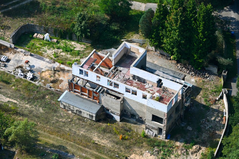 Groß Wasserburg von oben - Umbau und Ausbau des Altbau- Gebäude in Groß Wasserburg im Bundesland Brandenburg, Deutschland