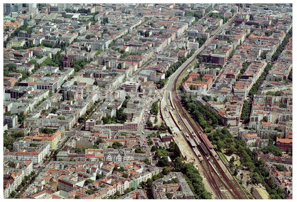 Luftbild Berlin - Charlottenburg - Umbau des Bahnhof Charlottenburg