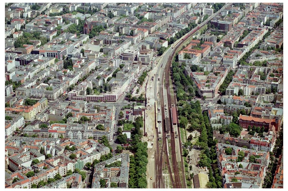 Berlin - Charlottenburg aus der Vogelperspektive: Umbau des Bahnhof Charlottenburg