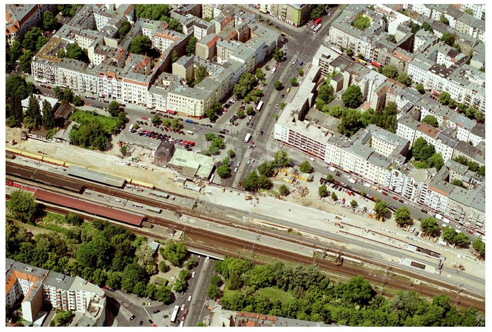 Luftaufnahme Berlin - Charlottenburg - Umbau des Bahnhof Charlottenburg