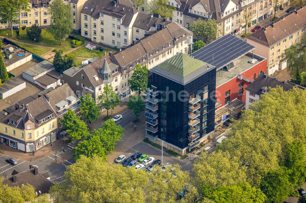 Luftbild Herne - Umbau des Bunker- Gebäudekomplex we-house Herne in Herne im Bundesland Nordrhein-Westfalen, Deutschland