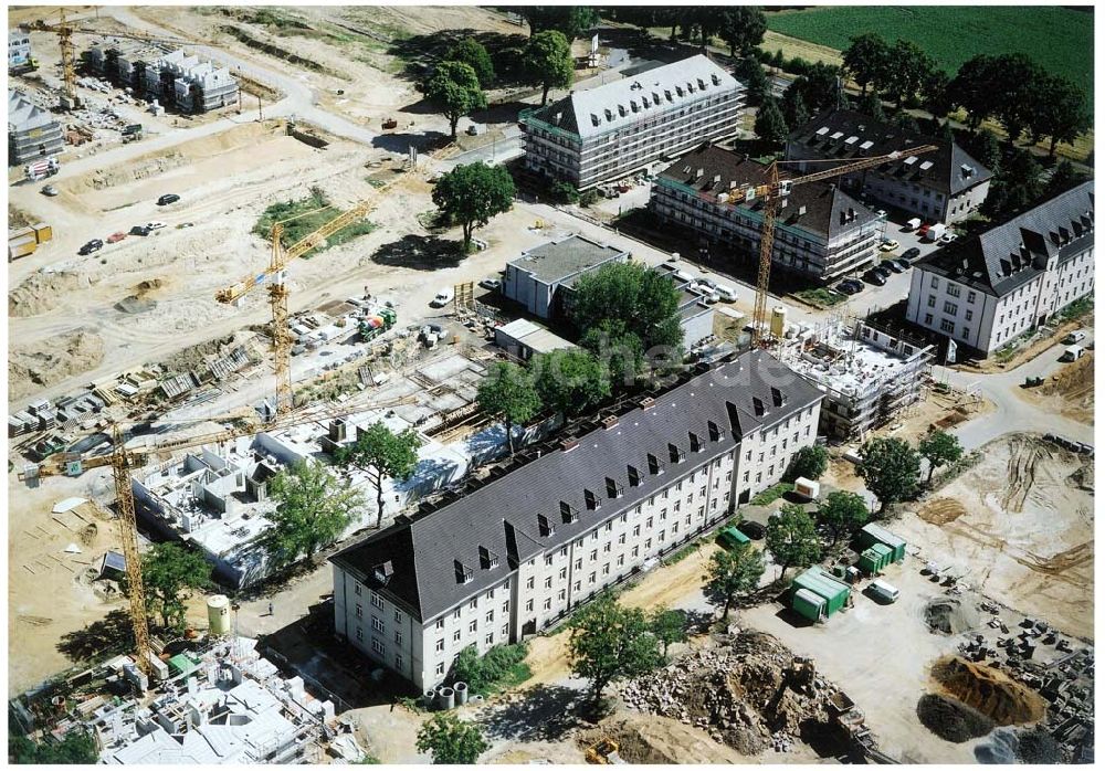 Luftaufnahme Köln - Junkersdorf - Umbau der ehem. belgischen Garnision Köln - Junkersdorf zum Stadtwaldviertel Junkersdorf.