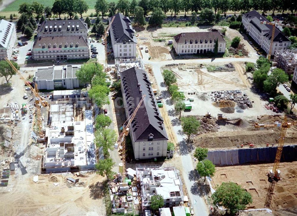 Luftaufnahme Köln - Junkersdorf - Umbau der ehem. belgischen Garnision Köln - Junkersdorf zum Stadtwaldviertel Junkersdorf.