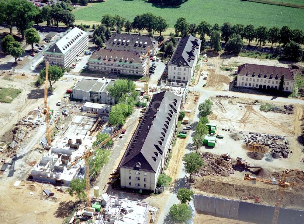 Köln - Junkersdorf von oben - Umbau der ehem. belgischen Garnision Köln - Junkersdorf zum Stadtwaldviertel Junkersdorf.