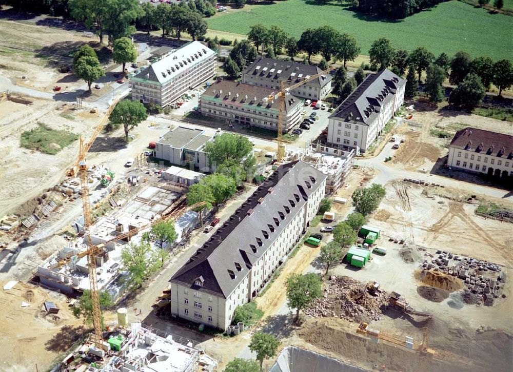 Köln - Junkersdorf aus der Vogelperspektive: Umbau der ehem. belgischen Garnision Köln - Junkersdorf zum Stadtwaldviertel Junkersdorf.