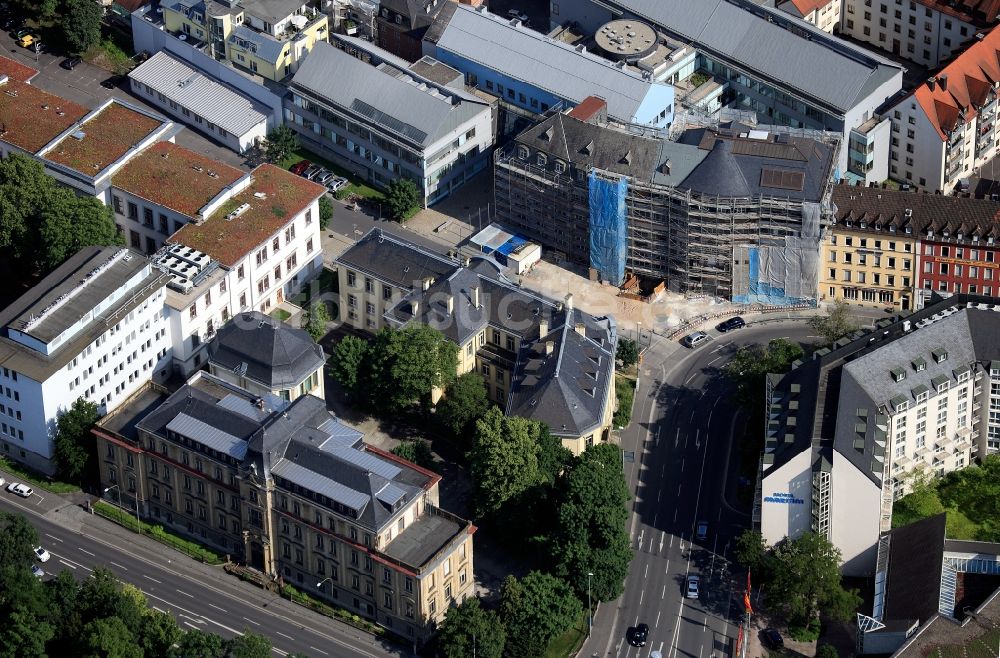 Luftaufnahme Würzburg - Umbau und Erweiterung des Gebäudekomplexes der Zahnklinik der Universitätsklinik Würzburg im Bundesland Bayern