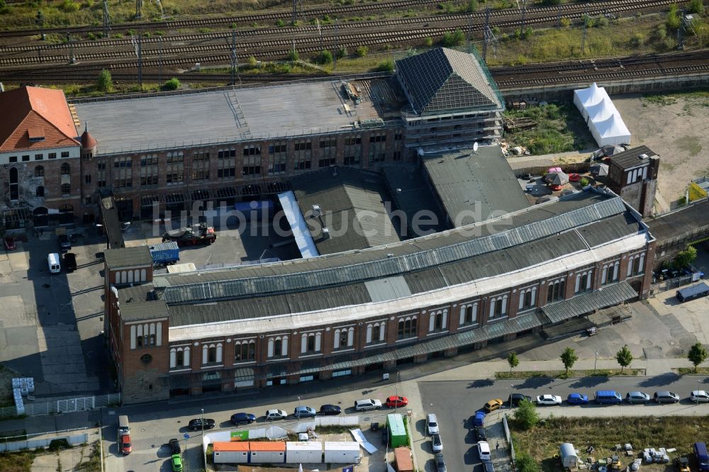 Luftaufnahme Berlin - Umbau des Gebäudekomplexes Postbahnhof in Berlin - Friedrichshain