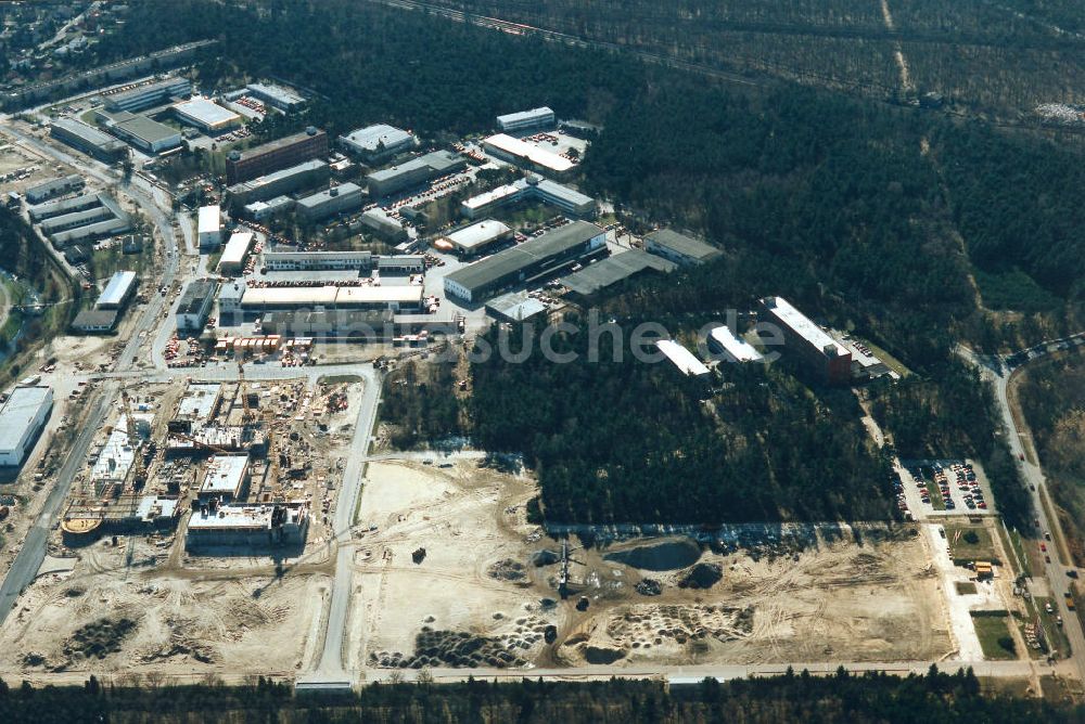 Berlin - Köpenick aus der Vogelperspektive: Umbau des Geländes des Innovationspark Wuhlheide in Berlin-Köpenick.