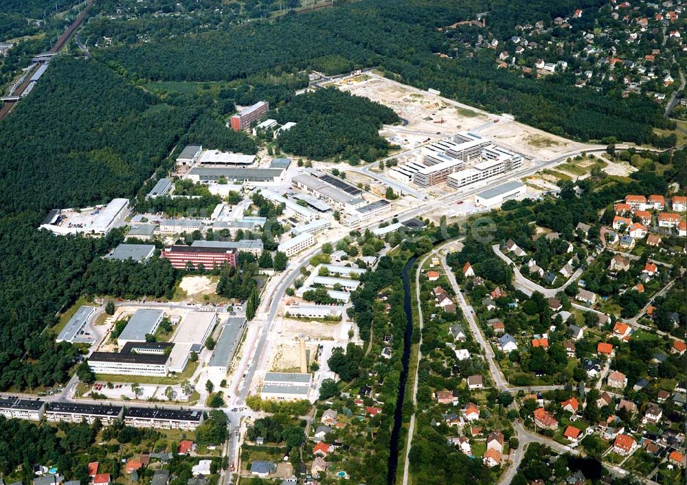 Luftbild Berlin-Köpenick - Umbau des Innovationspark Wuhlheide in Berlin-Köpenick.